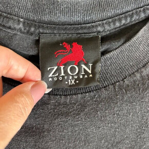 Vintage 90s Y2K Bob Marley Amsterdam 1976 Graphic TShirt 1X Black Reggae Tee - Picture 6 of 7